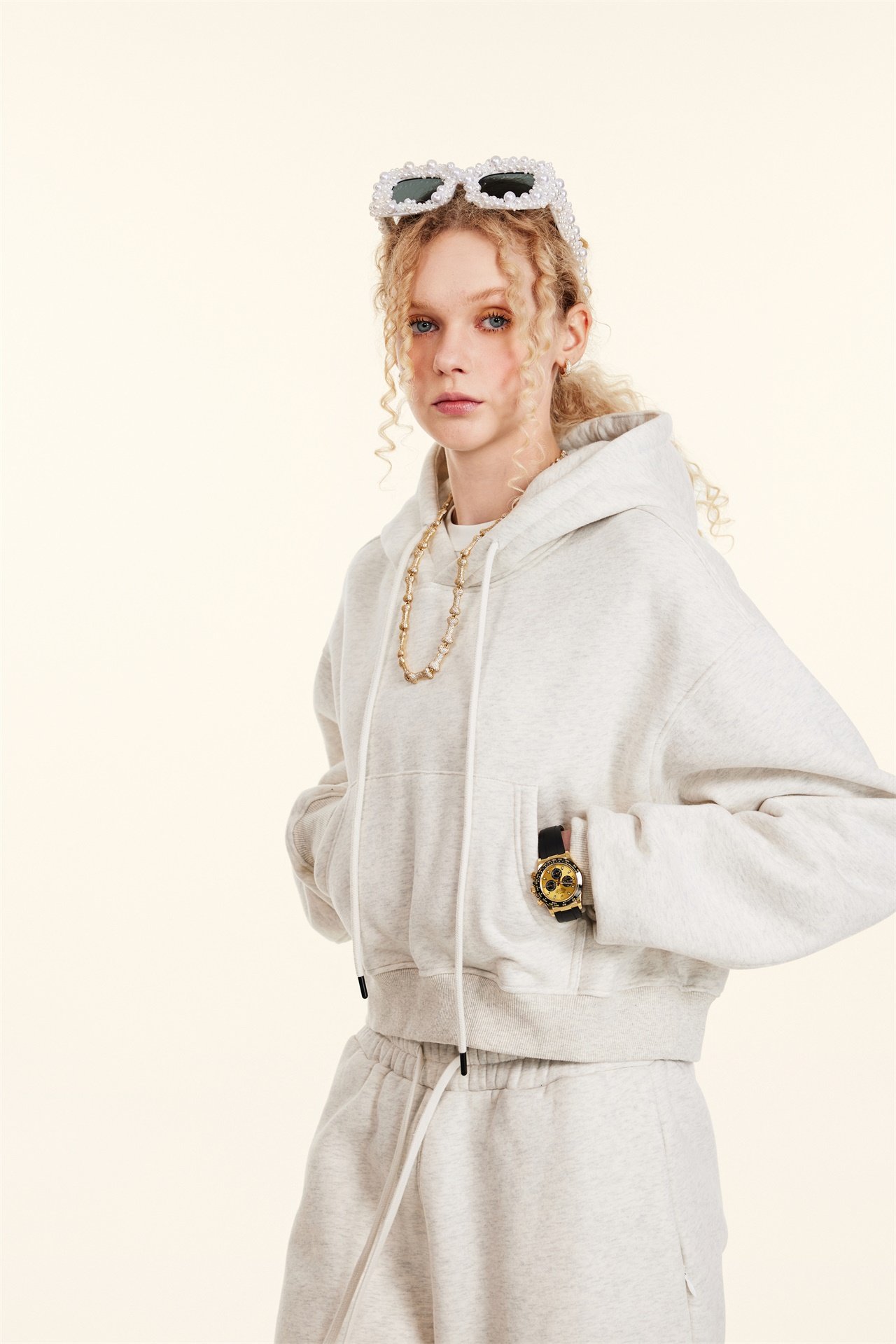 345GSM Fleece Short Base Hoodie